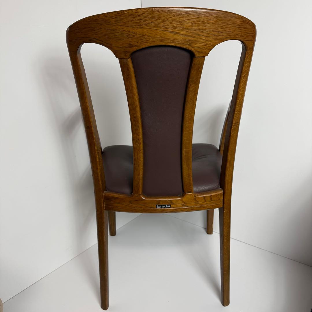 良品　karimoku ダイニングチェア アーム付き　肘掛け