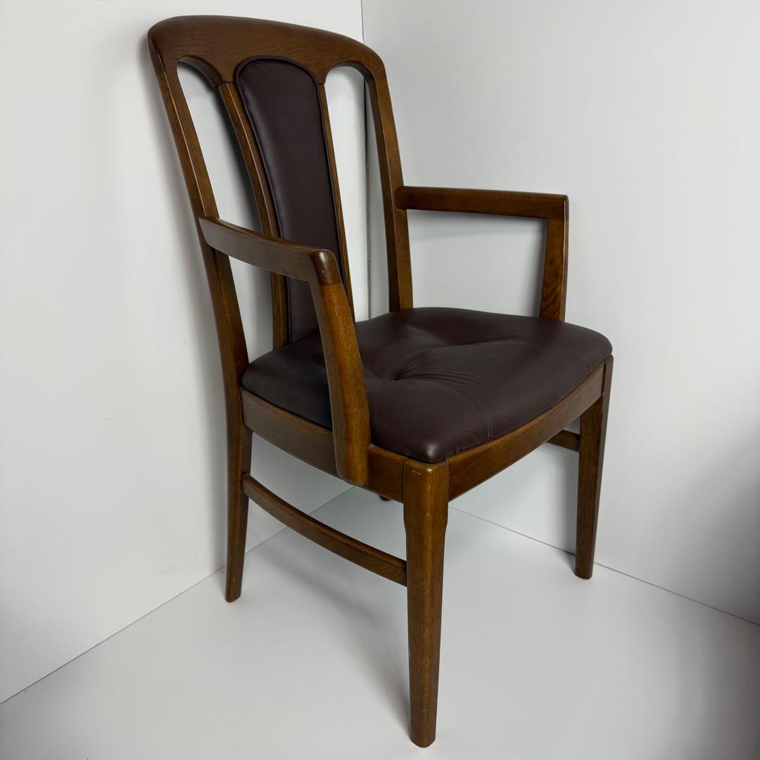 良品　karimoku ダイニングチェア アーム付き　肘掛け