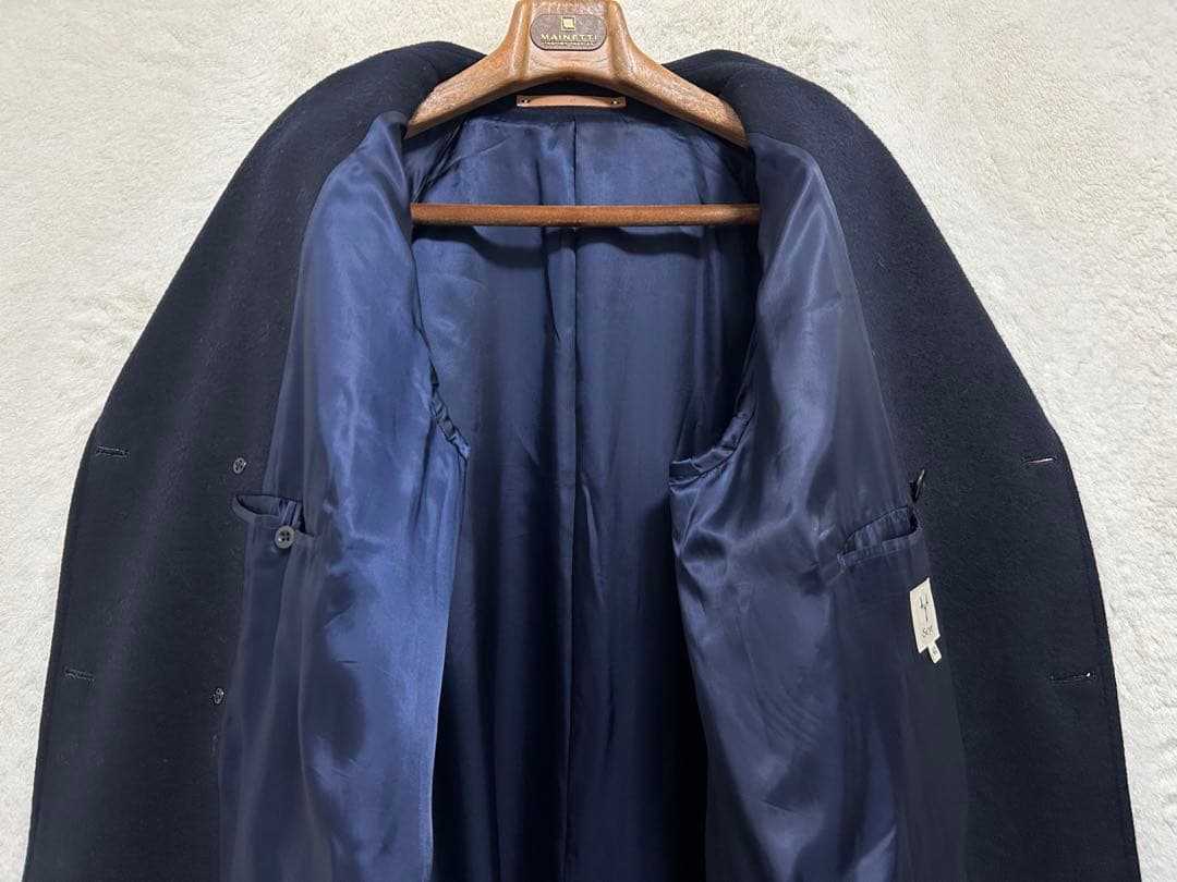 【極美品】サイ scye オーバーサイズ ウール ロングコート 40 L 濃紺