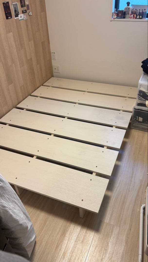 ホワイト スノコベッド