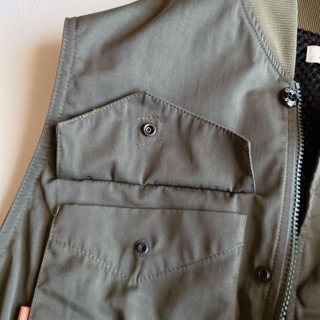 USU GALLERY 1％ ⿻ ミリタリー ロングベスト ジレ ギャザー 秋