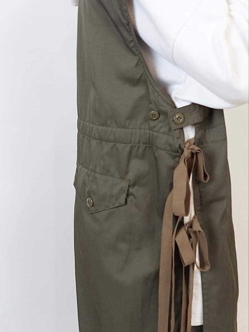 USU GALLERY 1％ ⿻ ミリタリー ロングベスト ジレ ギャザー 秋