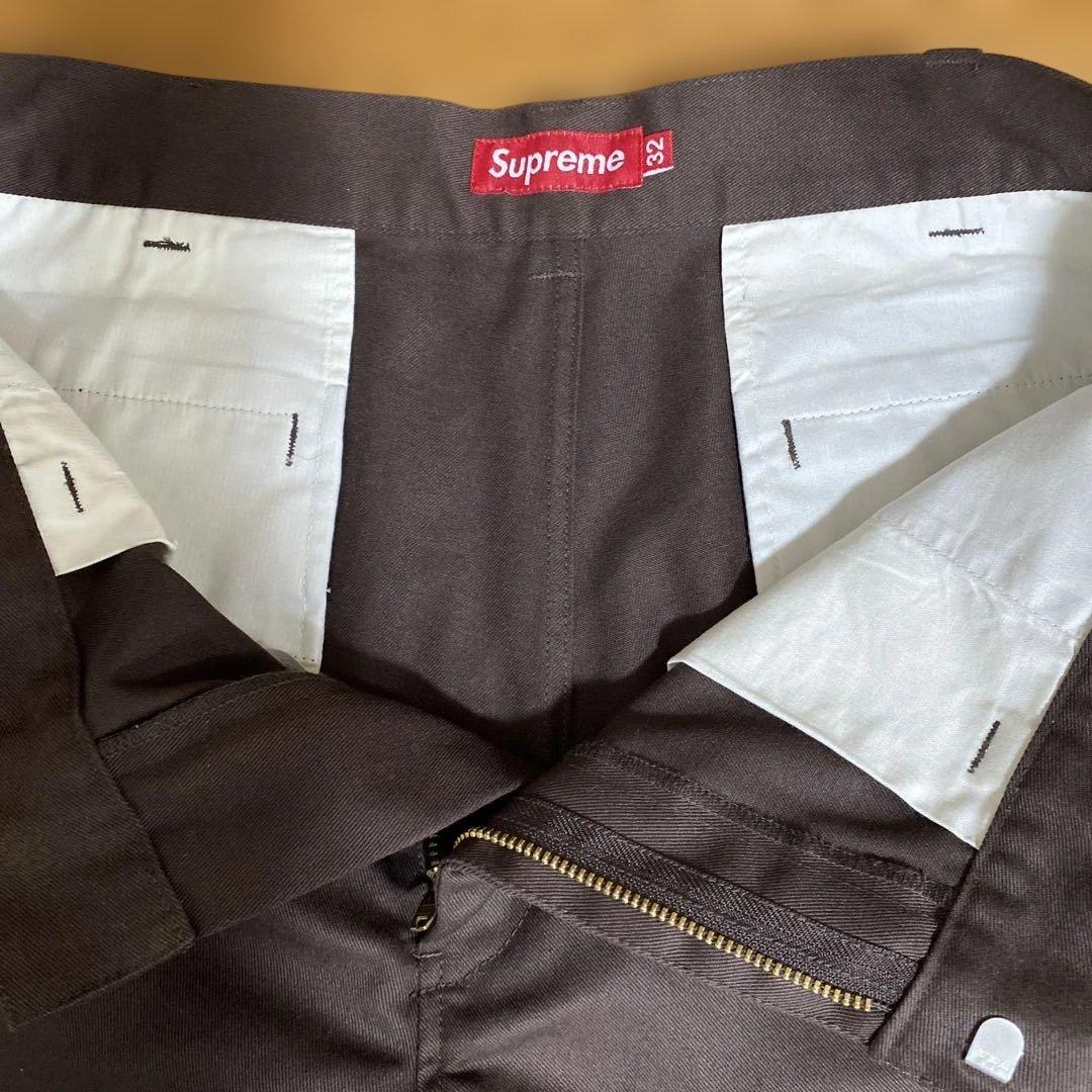 supreme ワークショートパンツ　ダークブラウン