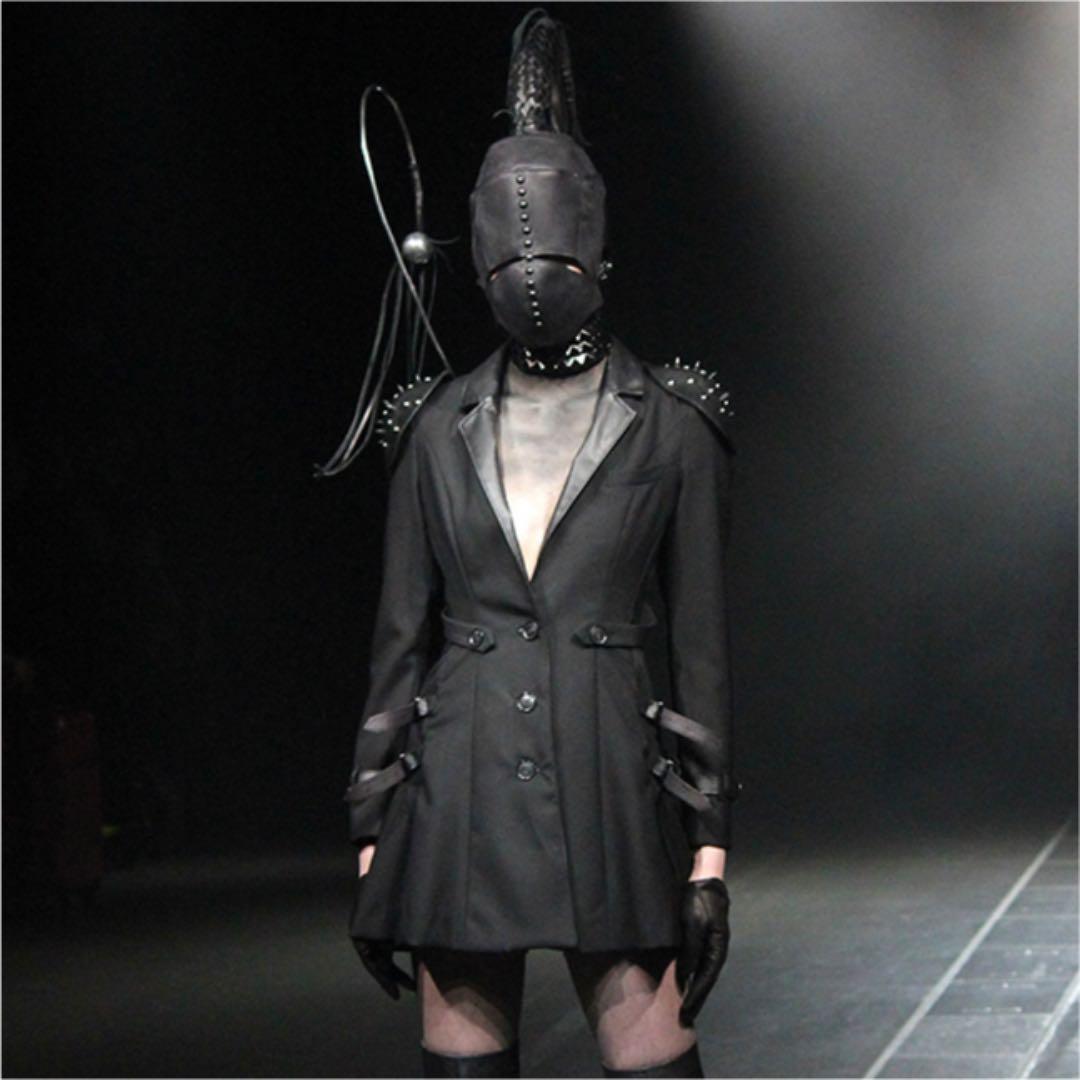 ゆ*様 alice auaaのパイソンラペル付きロングジャケット　ゴス　ゴシック