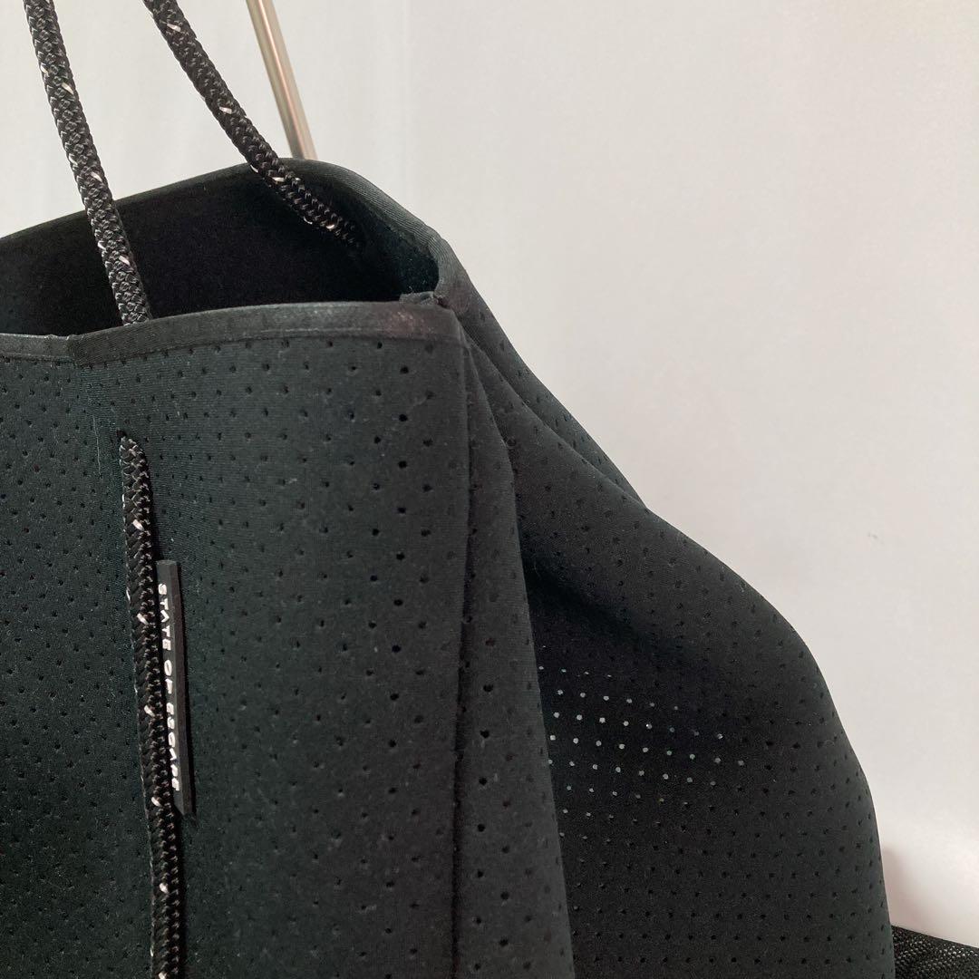 【美品】STATE OF ESCAPE エスケープ トート ポーチ付き BK