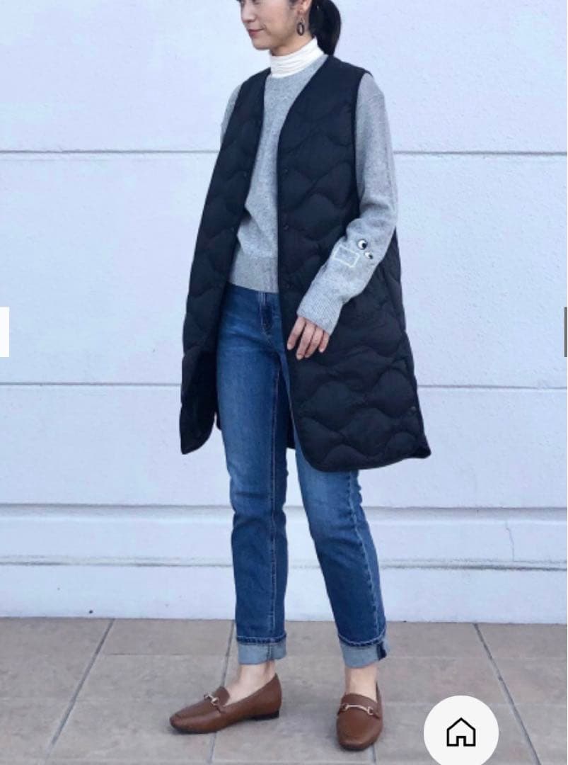 UNIQLO ウルトラライトダウン ロングベスト 黒 XL BLACK