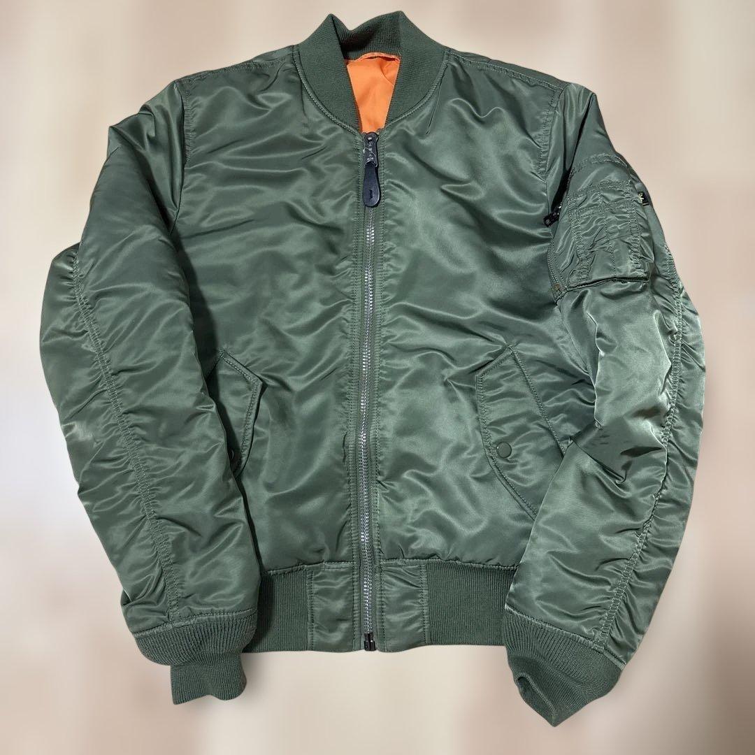 ALPHA MA-1 セージグリーン　カーキ　中綿