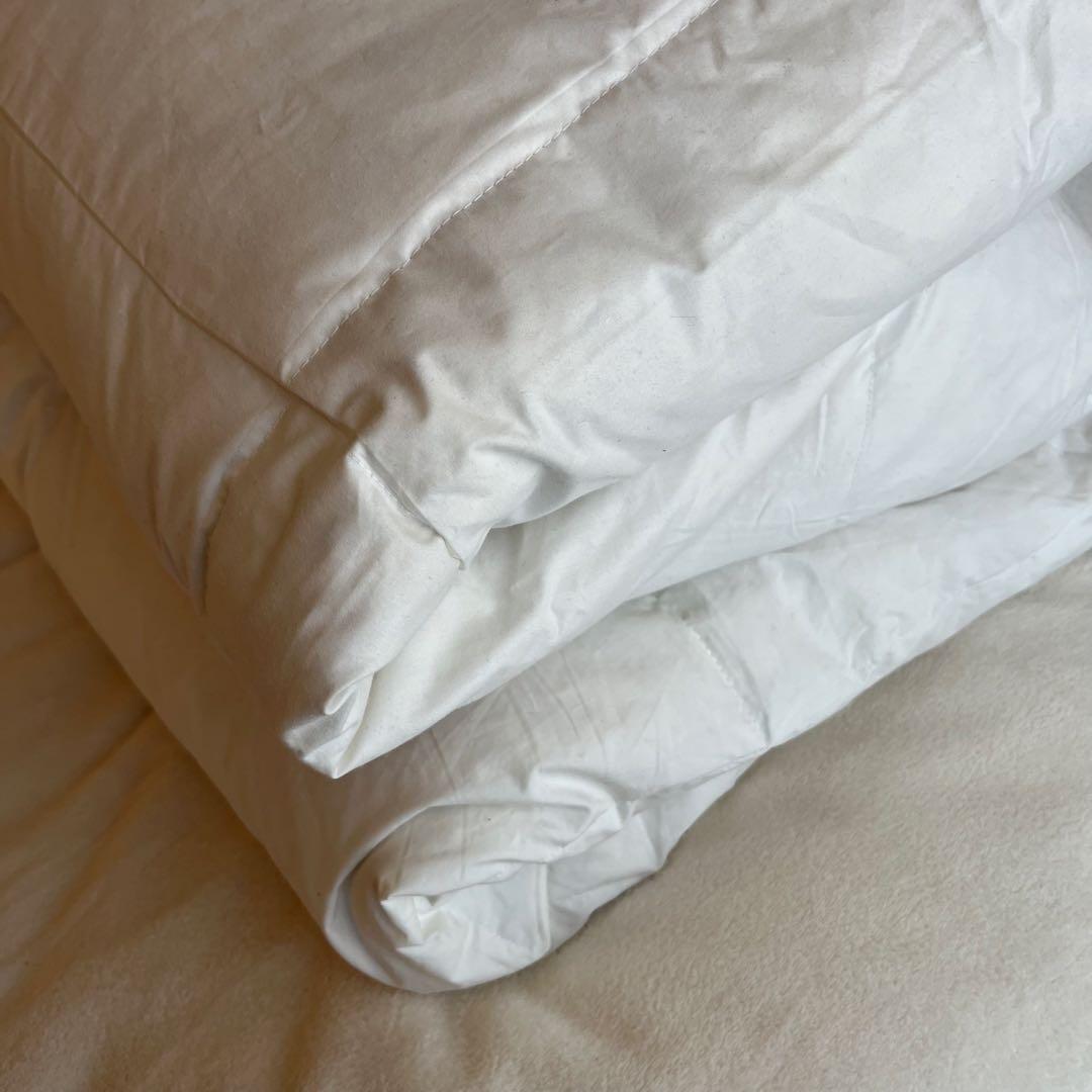美品 IKEA イケア 掛け布団 2枚セット フェザー