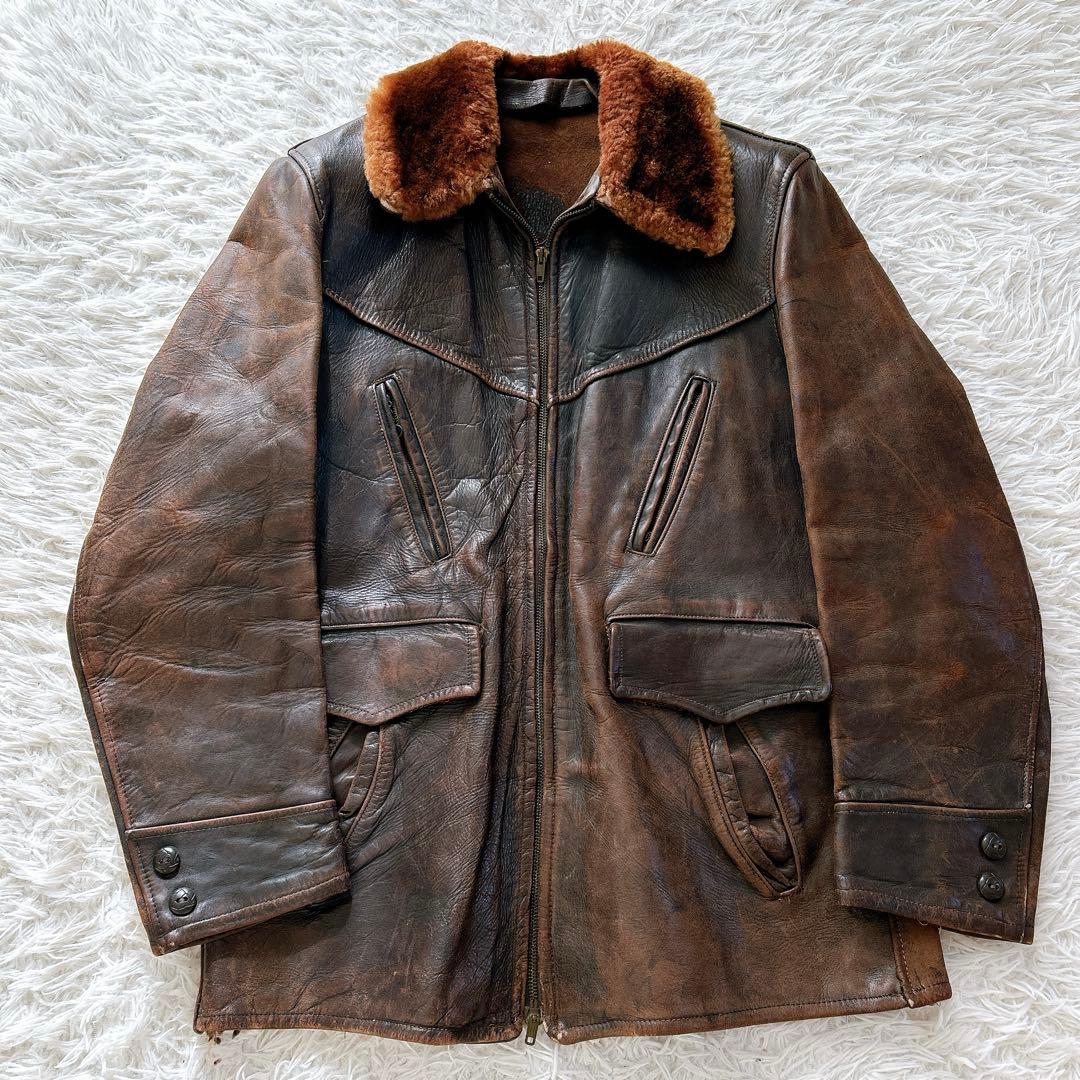 希少 40s G-1 フライトジャケット　ヴィンテージ　古着　レザージャケット