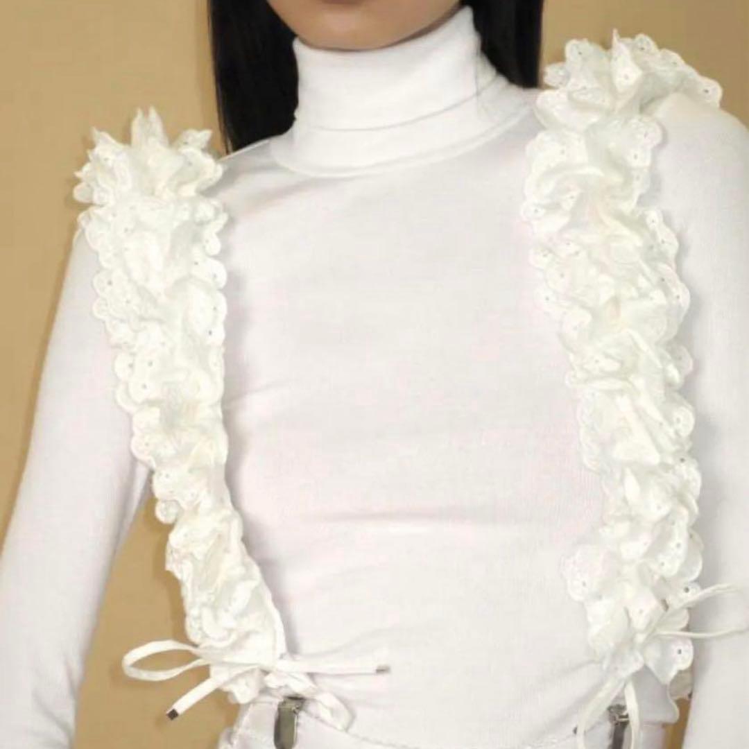 小物 bibiy. MILLIE SUSPENDERS WHITE