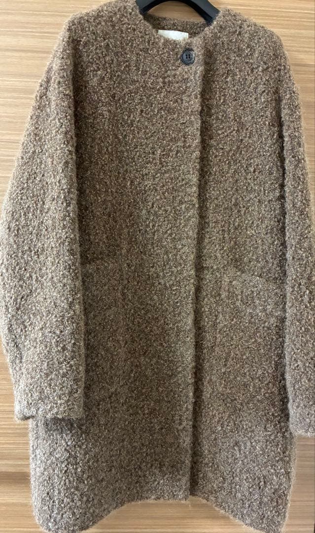 IENA ループツイードコクーンコート