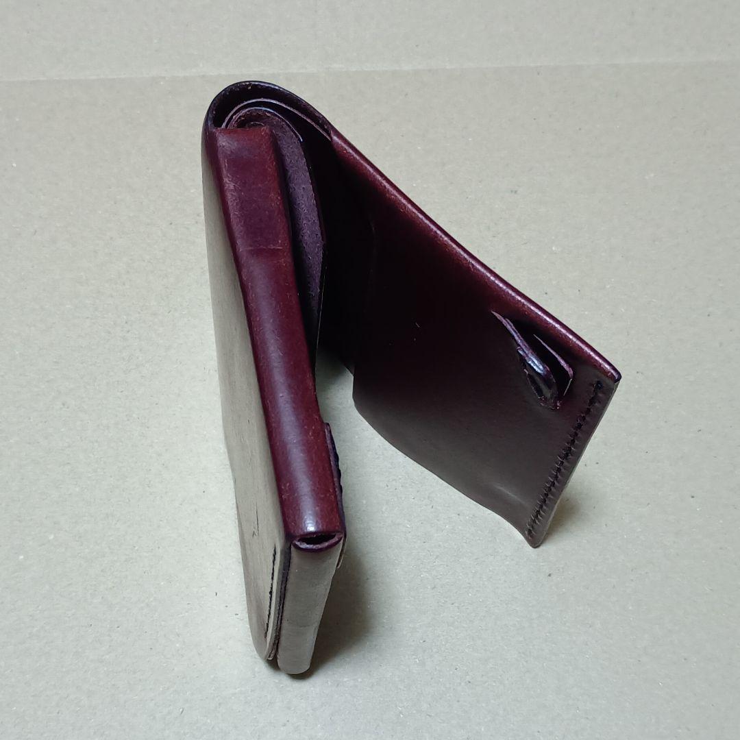 点と線 usuha2 ブラウン 二つ折り革財布