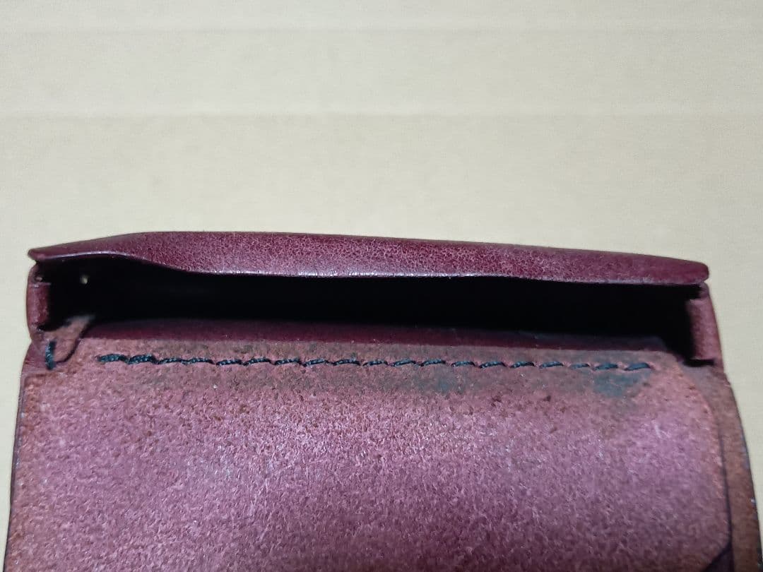 点と線 usuha2 ブラウン 二つ折り革財布