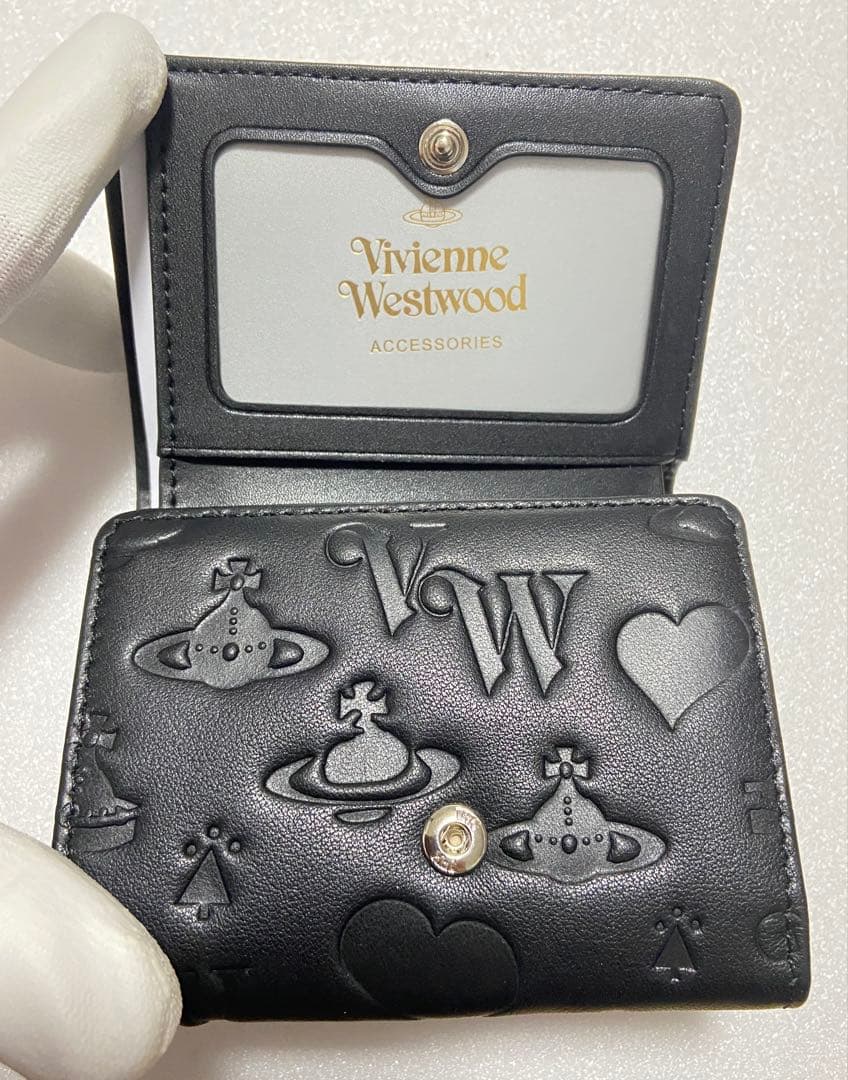 【さとゆか】Vivienne Westwood 三つ折り財布 ブラック