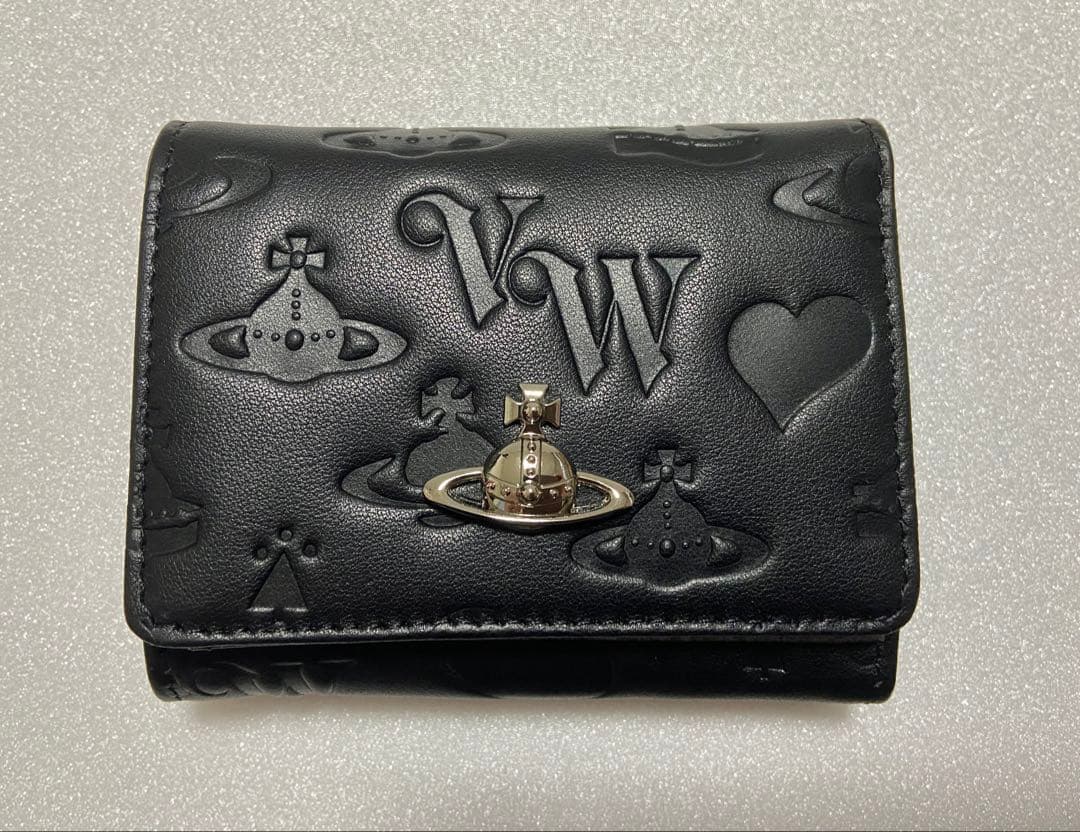 【さとゆか】Vivienne Westwood 三つ折り財布 ブラック
