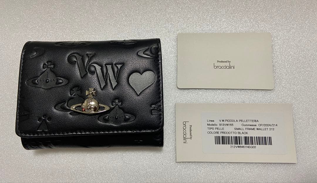 【さとゆか】Vivienne Westwood 三つ折り財布 ブラック