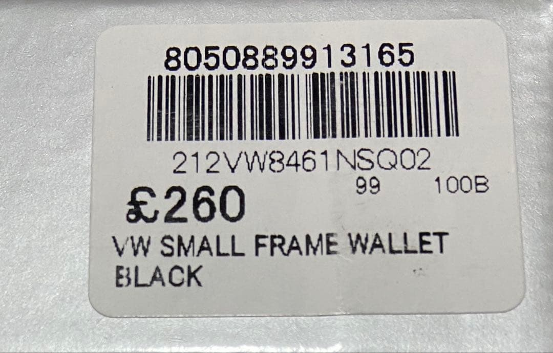 【さとゆか】Vivienne Westwood 三つ折り財布 ブラック