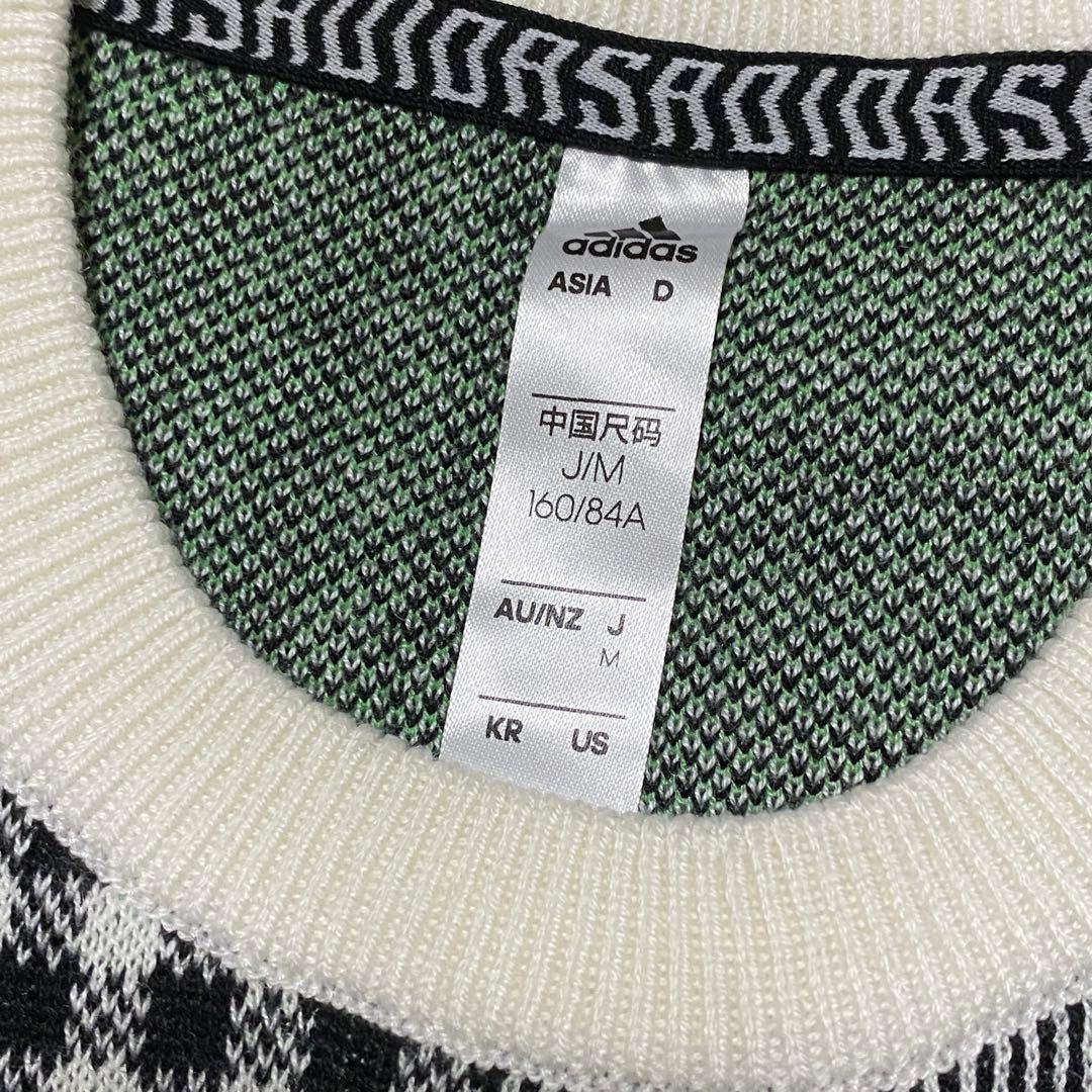 アディダスゴルフADIDAS グレンチェック千鳥柄ニットセーターセット