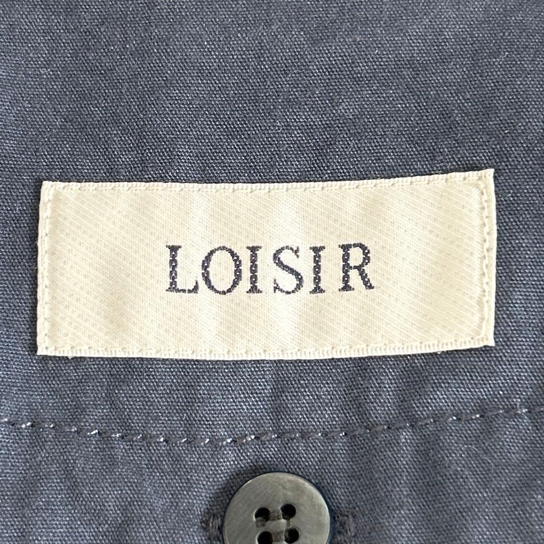 ロワズィール⁂ グランジコットンポプリンステンカラーコート　ライナー付　ネイビー