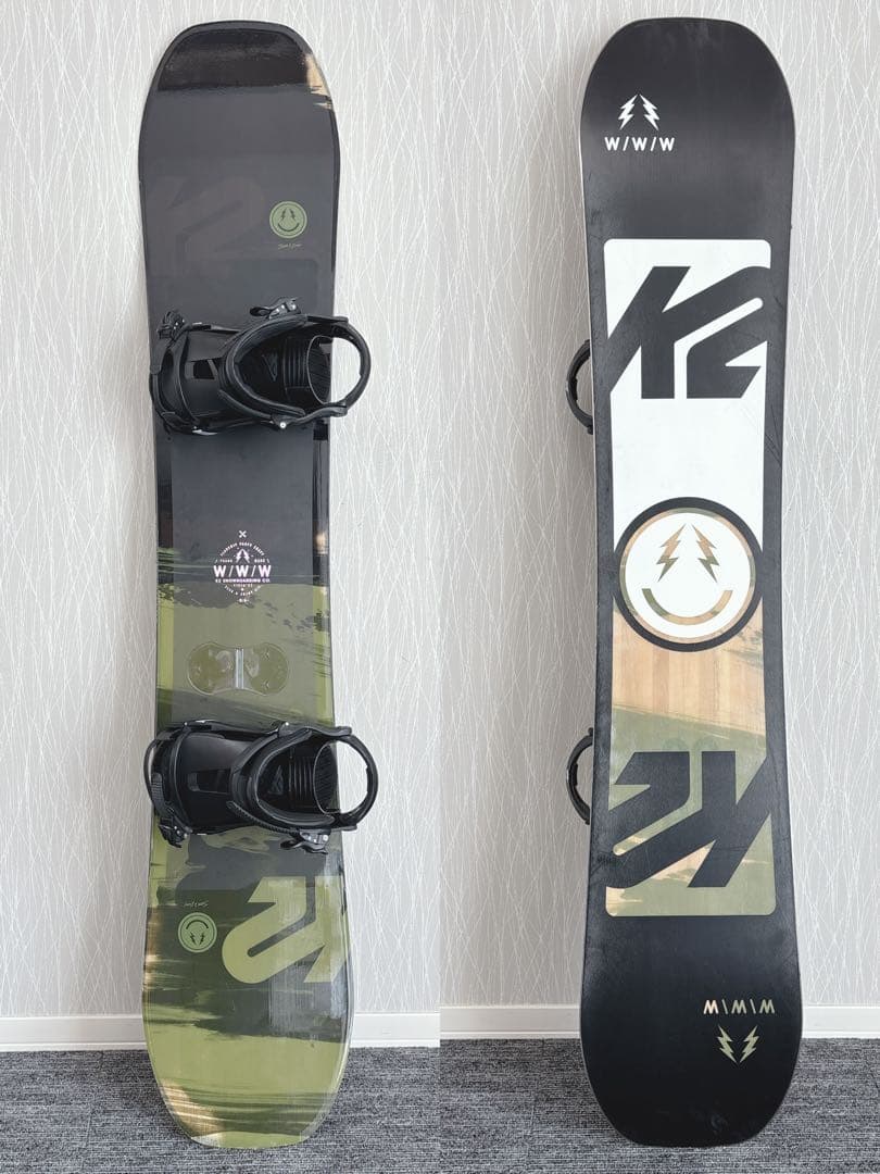 91超豪華❗️K2 メンズスノーボードセット★スノボ156cm+ビン付