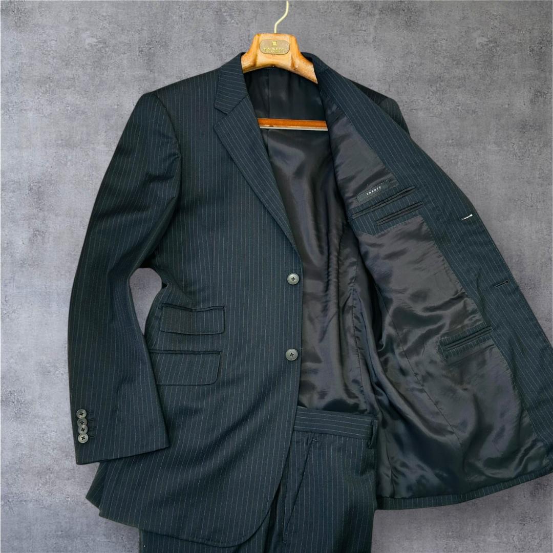 最高級 theory BOWIE セットアップ スーツ ネイビー 42 XL相当