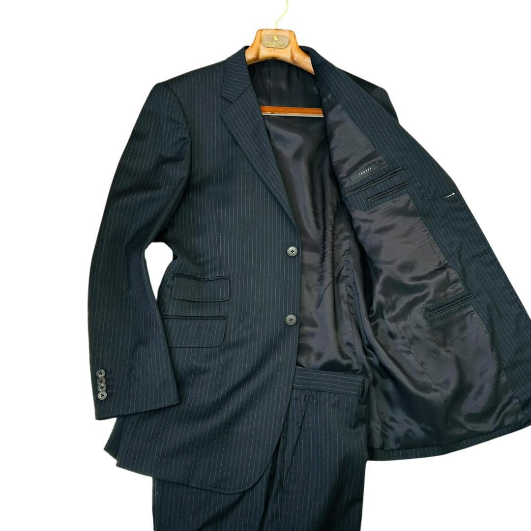 最高級 theory BOWIE セットアップ スーツ ネイビー 42 XL相当