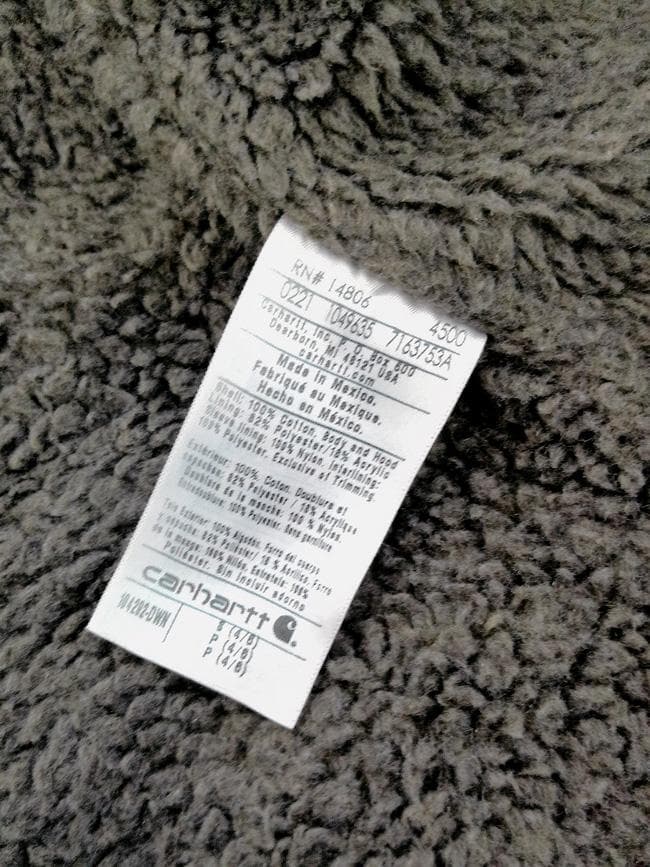 CarHartt カーハート 104292 フード付き 裏ボア ダックジャケット