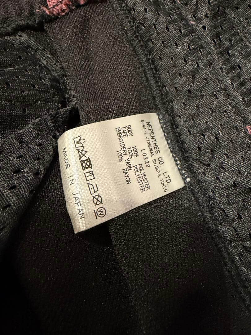 蝶刺繍 ブラック スラックス