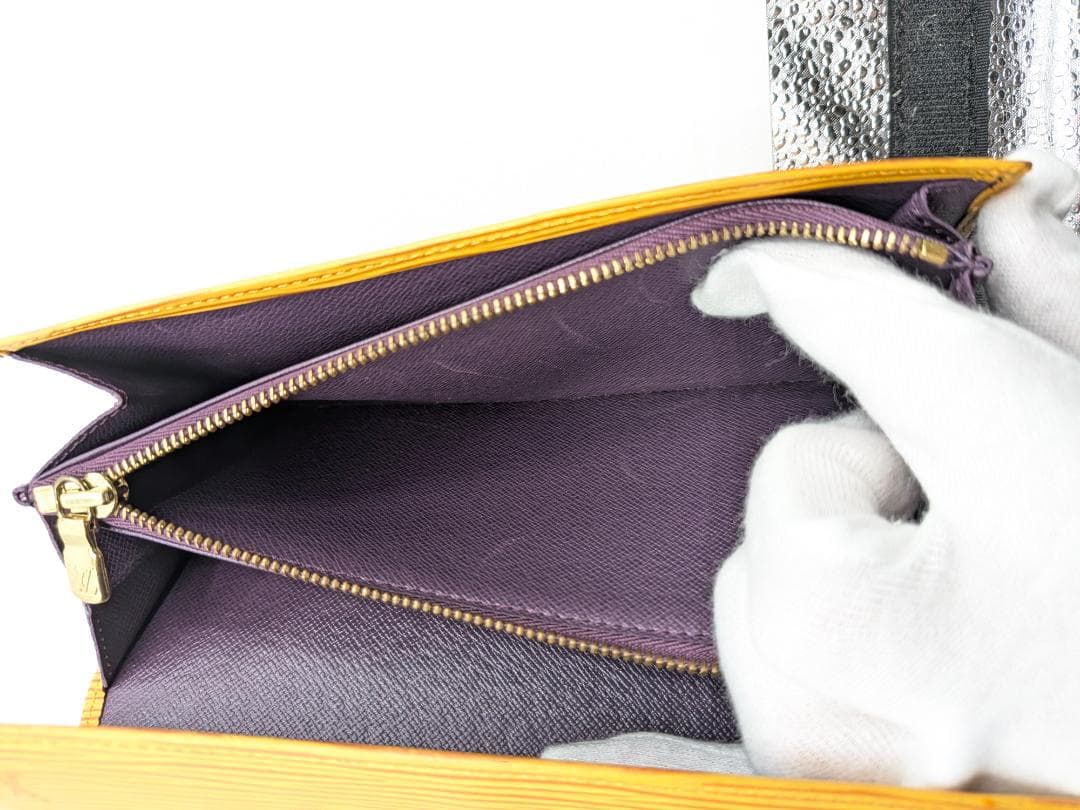 ルイヴィトン ポルトフォイユサラ エピ タッシリイエロー 0IN