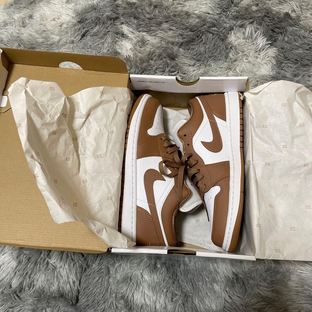 Nike Air Jordan 1 Low ブラウン/ホワイト