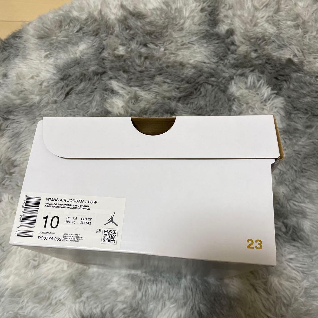 Nike Air Jordan 1 Low ブラウン/ホワイト