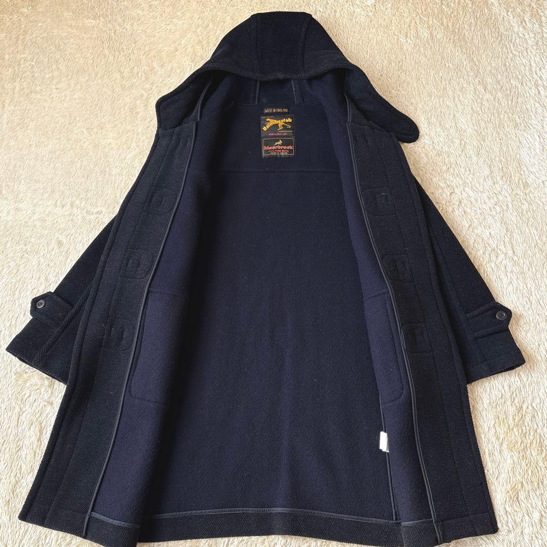 希少☆レインチーター　moorbrook ダッフルコート　英国製　ヘリンボーン