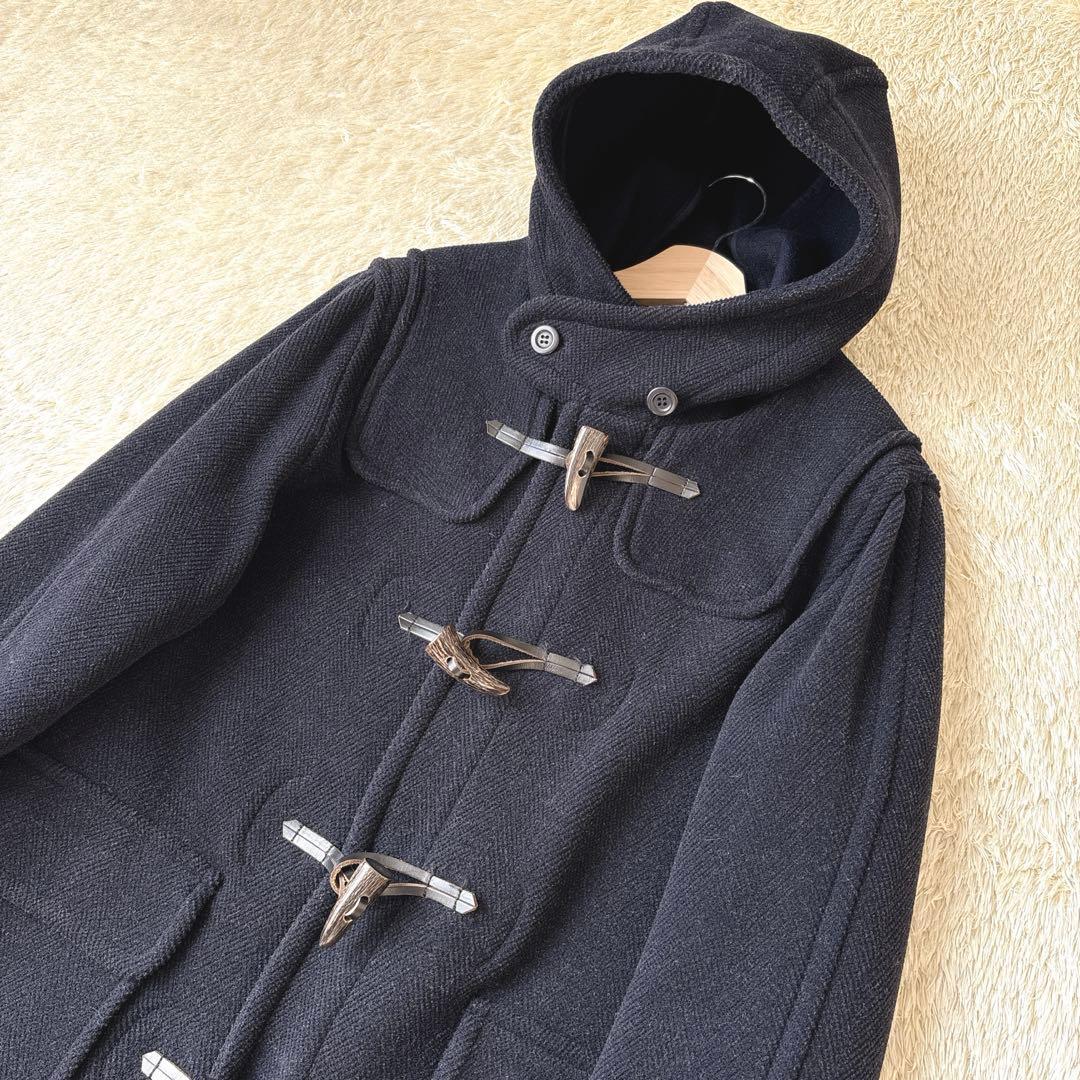 希少☆レインチーター　moorbrook ダッフルコート　英国製　ヘリンボーン