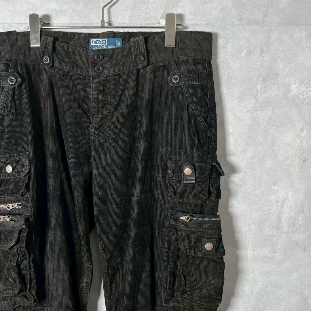 ギミック 90s Ralph Lauren コーデュロイ　カーゴパンツ PM44