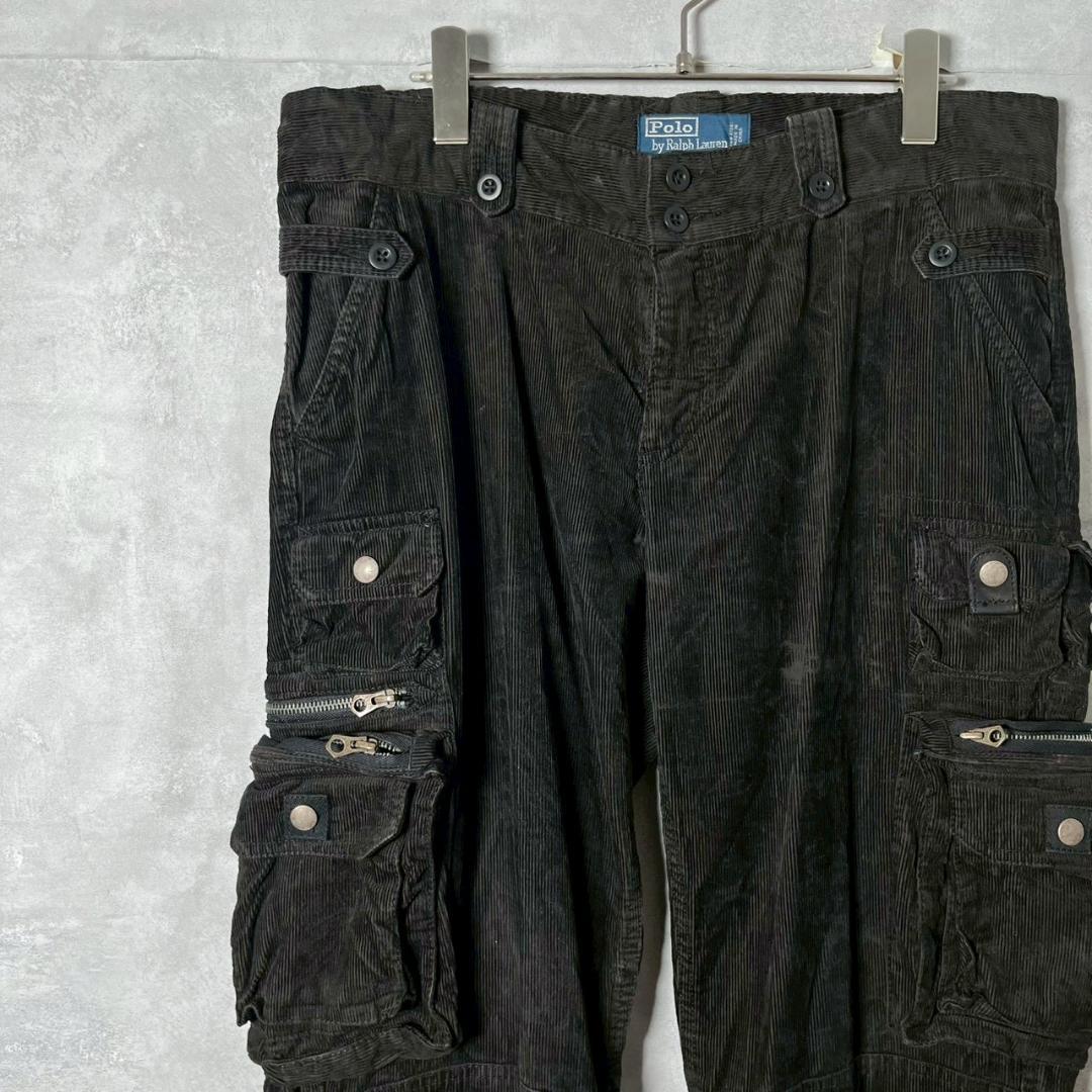 ギミック 90s Ralph Lauren コーデュロイ　カーゴパンツ PM44