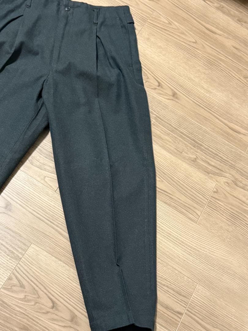 ヘリンボーン テーパードスラックス コットン/ウール J.S ホームステッド