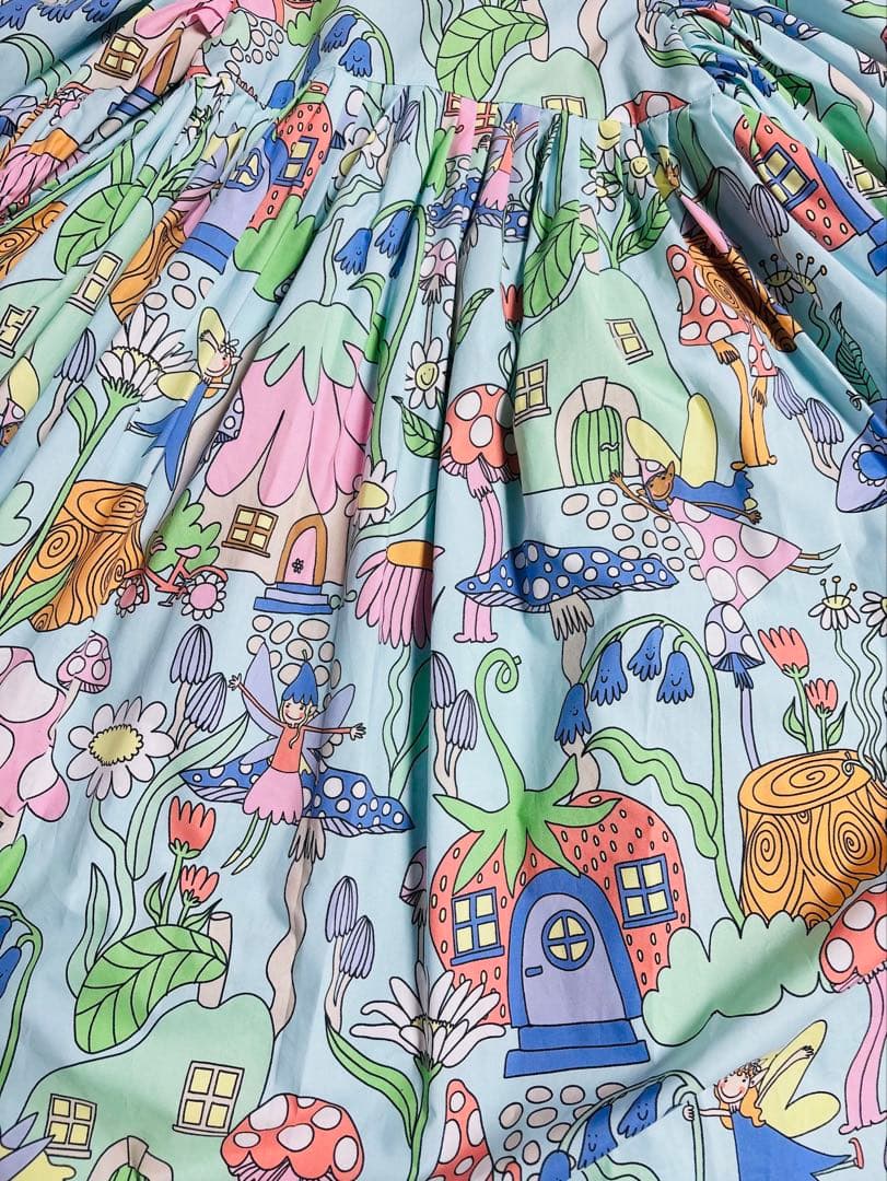 新品　ステラマッカートニー　ウッドランド 柄ワンピース　6Y /定価3万円以上