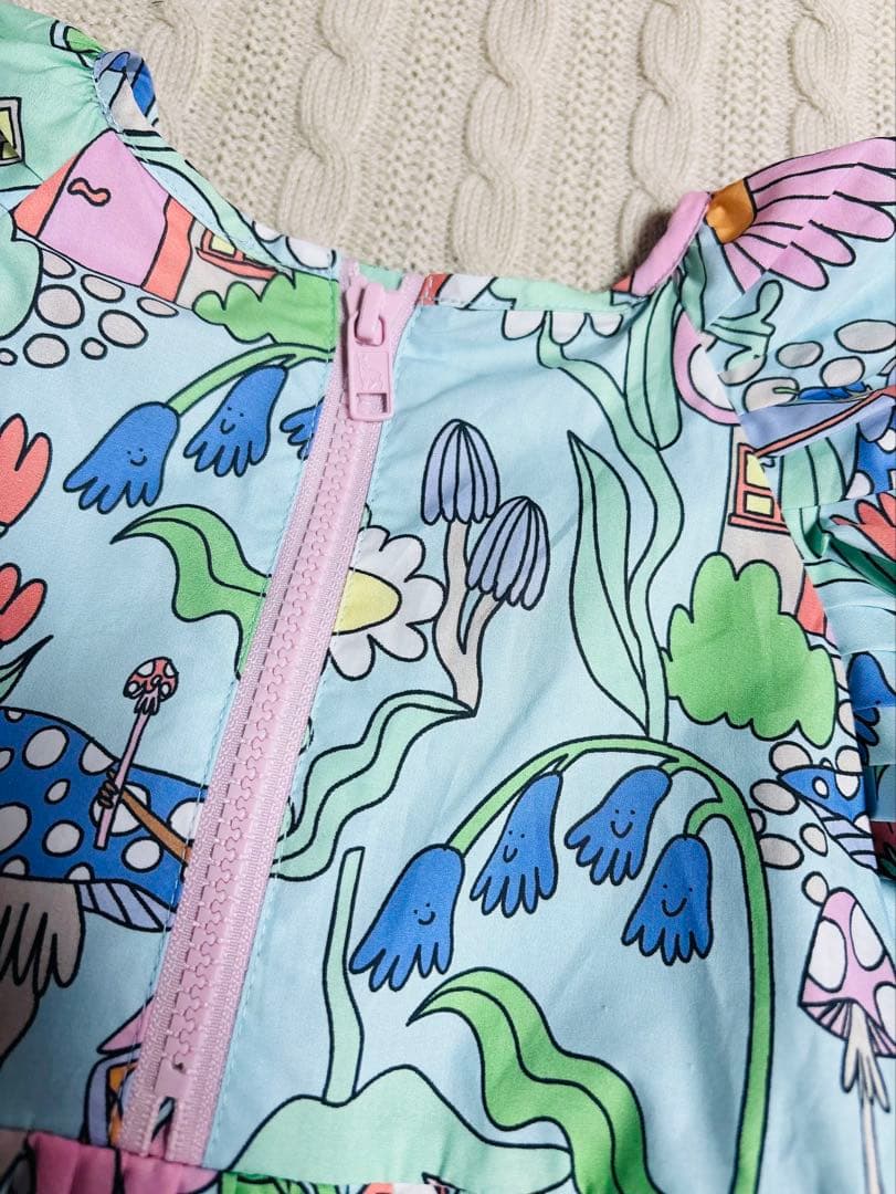 新品　ステラマッカートニー　ウッドランド 柄ワンピース　6Y /定価3万円以上