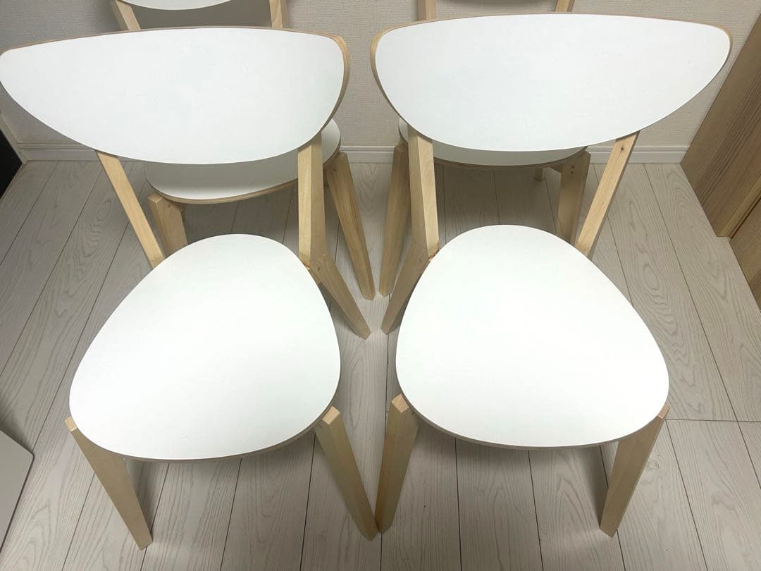 【極美品】IKEA NORDMYRA ダイニングチェア　4脚セット