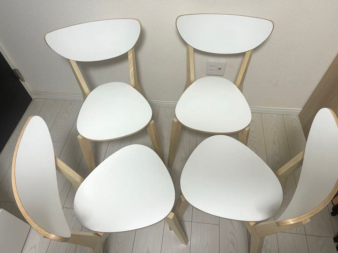 【極美品】IKEA NORDMYRA ダイニングチェア　4脚セット