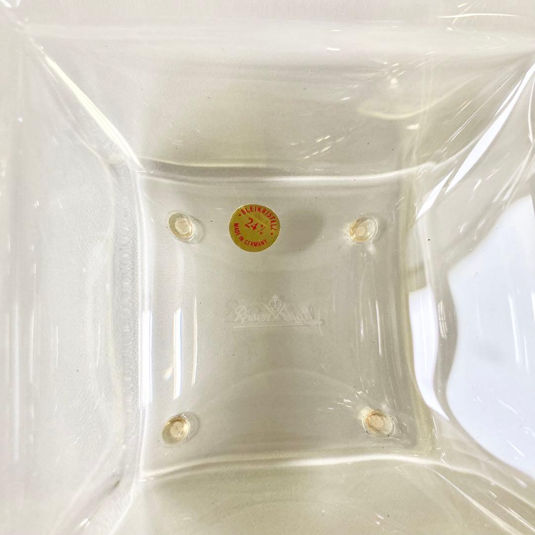 美品 BVLGARI ブルガリ ローゼンタール 灰皿 14cm 四角 元箱