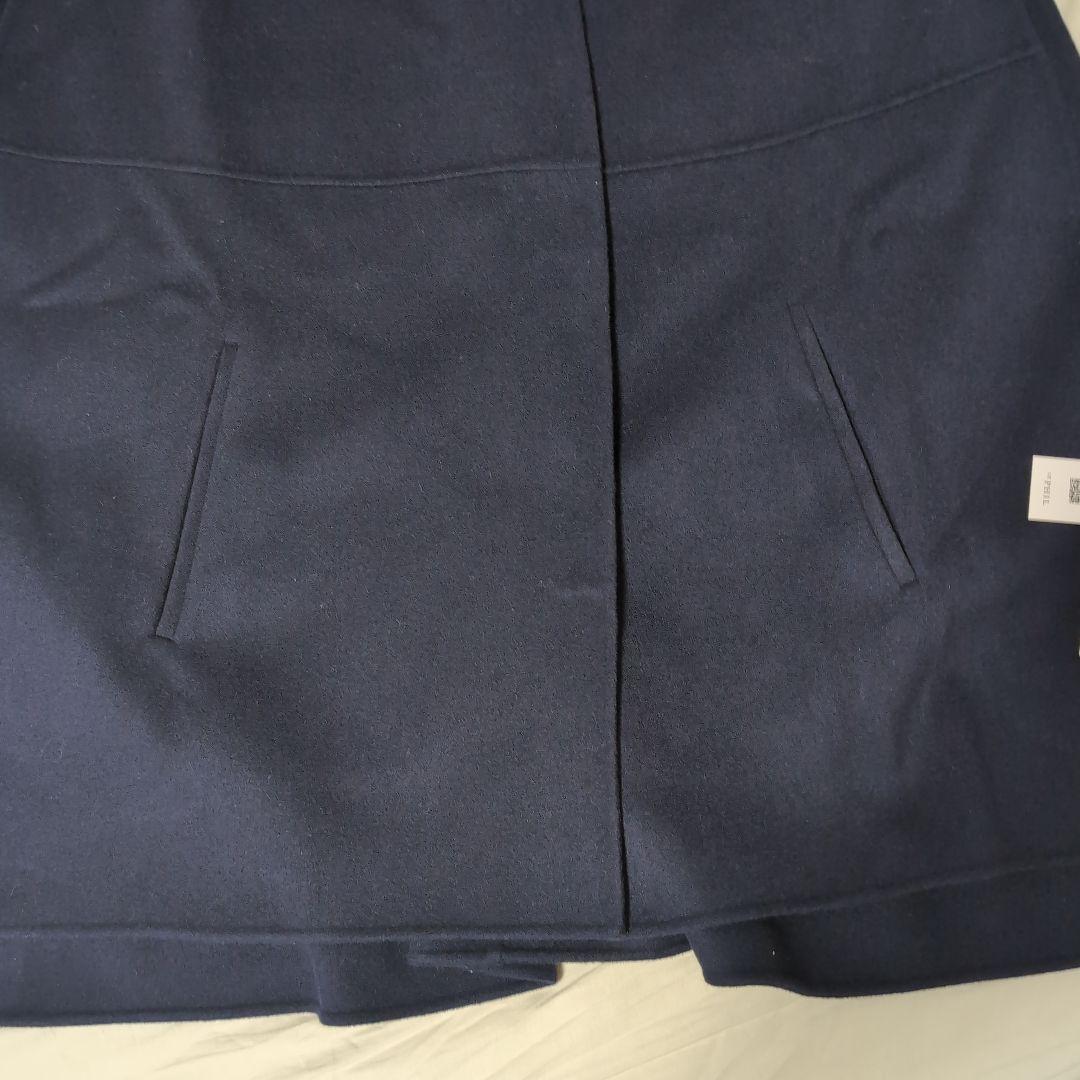 【未使用】LEPHIL ソフトウールリバーポンチョ　ネイビー　ルフィル