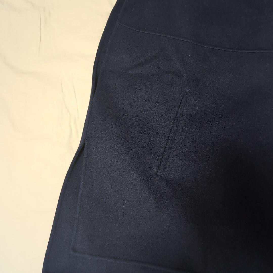 【未使用】LEPHIL ソフトウールリバーポンチョ　ネイビー　ルフィル