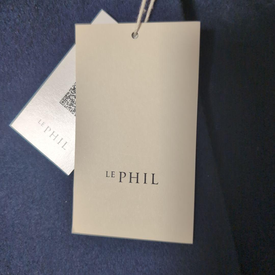 【未使用】LEPHIL ソフトウールリバーポンチョ　ネイビー　ルフィル