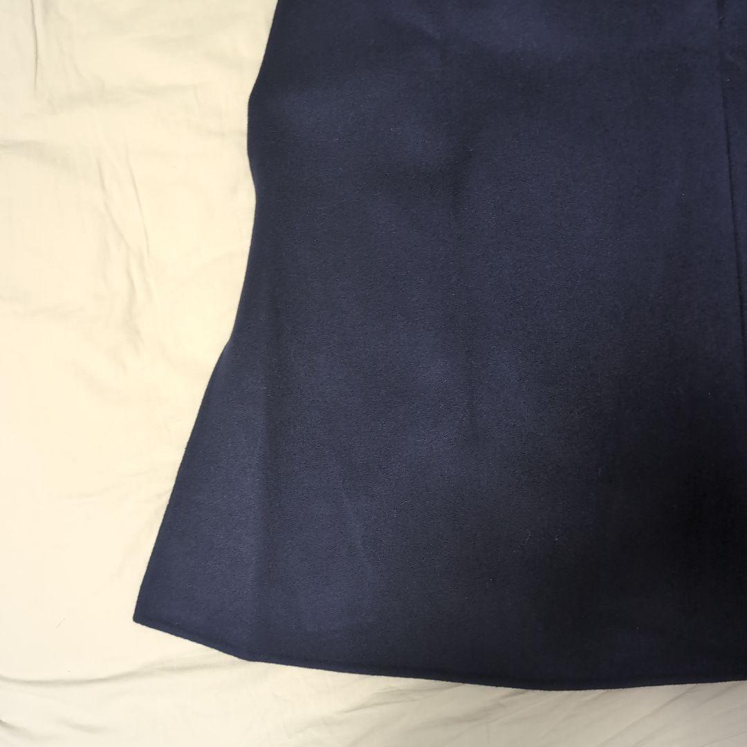 【未使用】LEPHIL ソフトウールリバーポンチョ　ネイビー　ルフィル