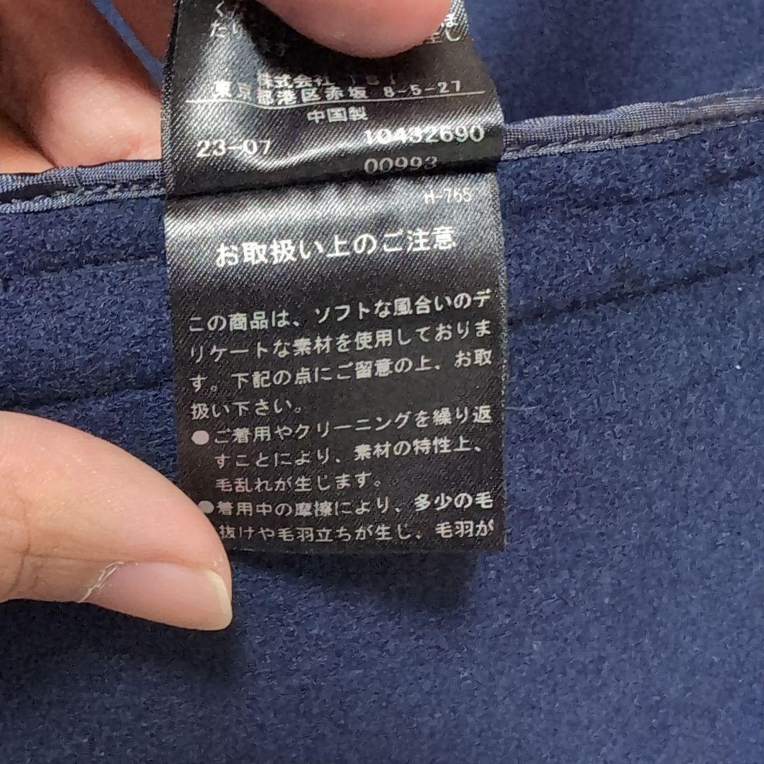 【未使用】LEPHIL ソフトウールリバーポンチョ　ネイビー　ルフィル