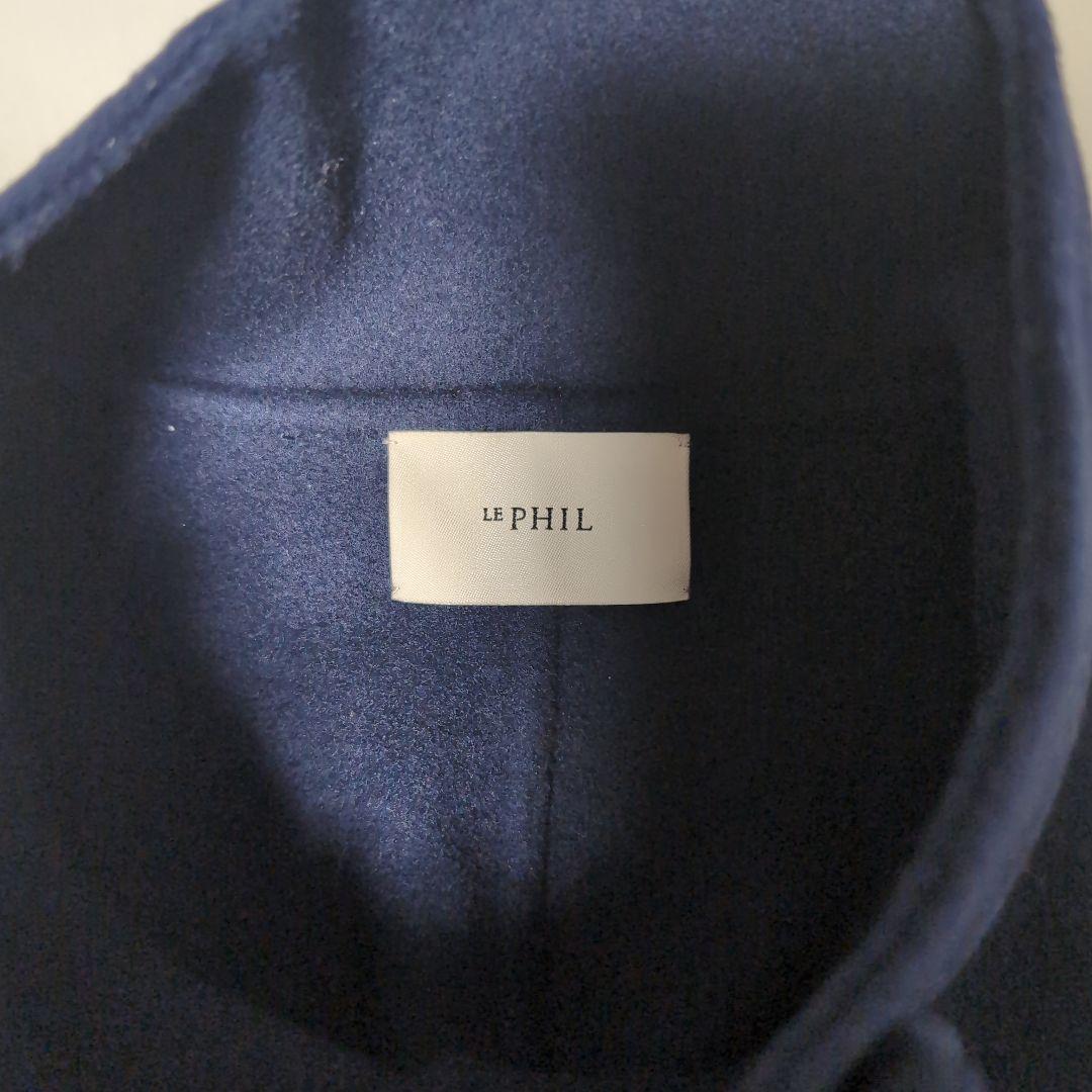 【未使用】LEPHIL ソフトウールリバーポンチョ　ネイビー　ルフィル