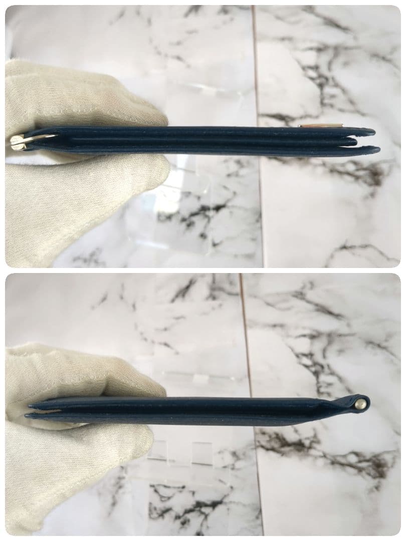 【極美品】PORTER☆現行　カレント　マネークリップ　ダークネイビー