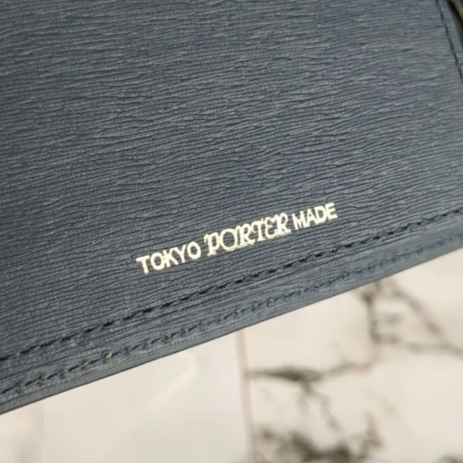 【極美品】PORTER☆現行　カレント　マネークリップ　ダークネイビー
