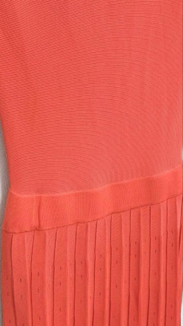 美品CELFORD セルフォード ドット柄ジャガードニットワンピース